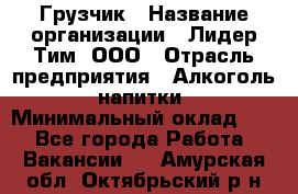 Грузчик › Название организации ­ Лидер Тим, ООО › Отрасль предприятия ­ Алкоголь, напитки › Минимальный оклад ­ 1 - Все города Работа » Вакансии   . Амурская обл.,Октябрьский р-н